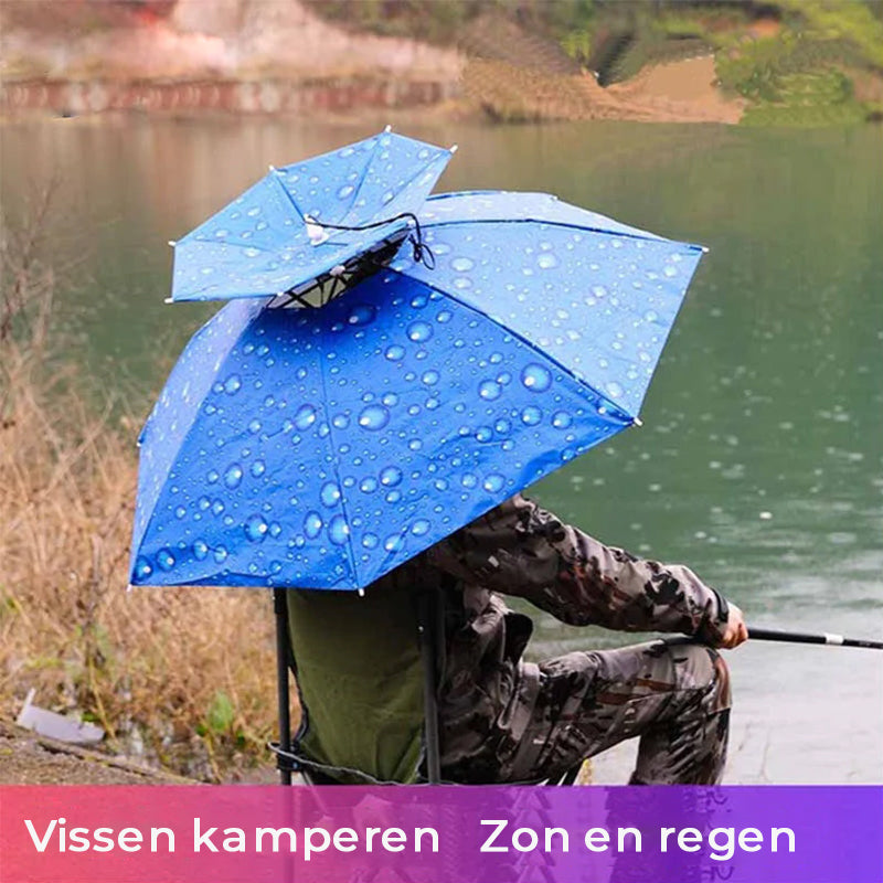 Umbrella Hat Hands-Free Ventilated 30 Inch Coverage