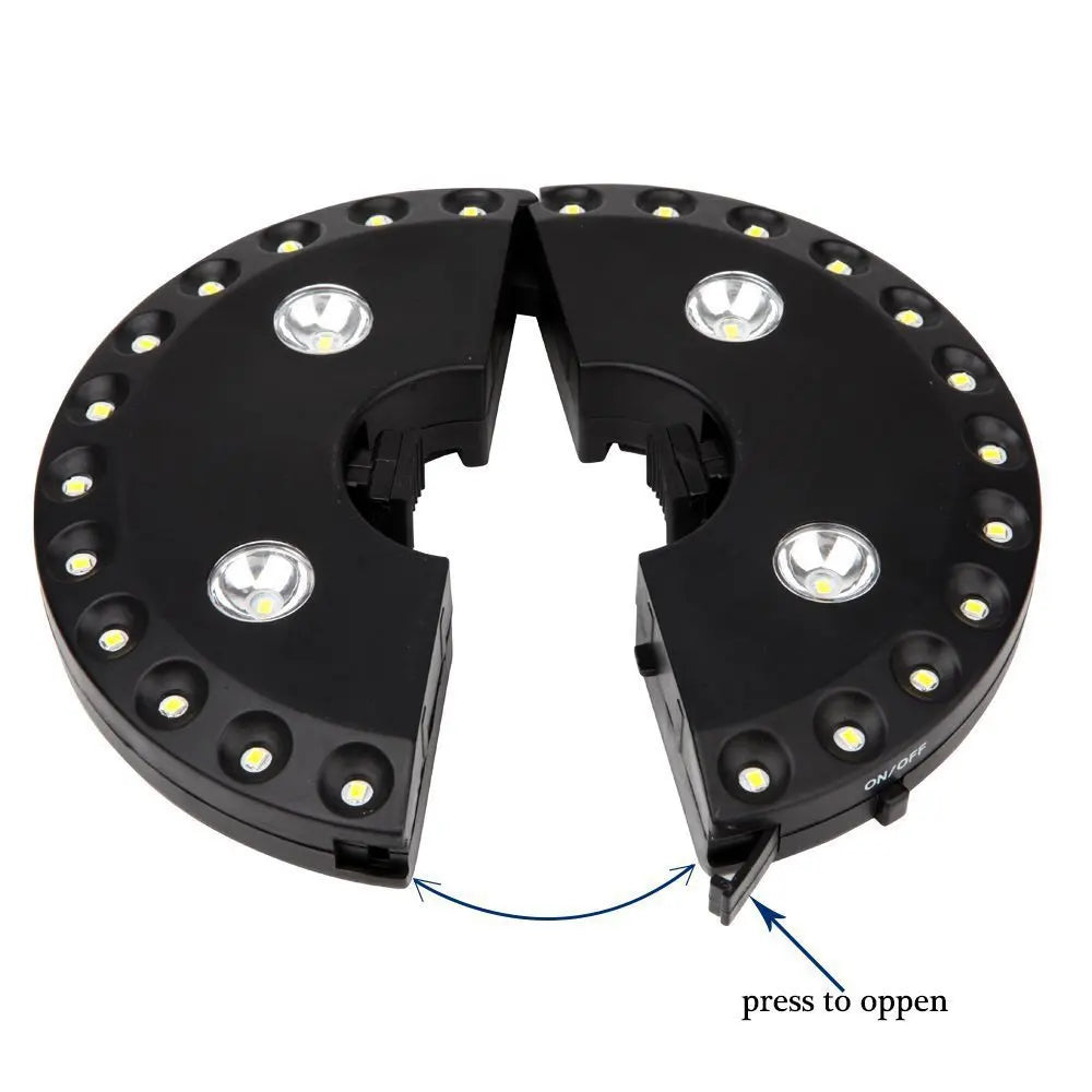 Umbrella Light Clip-On Battery Operated & Weatherproof