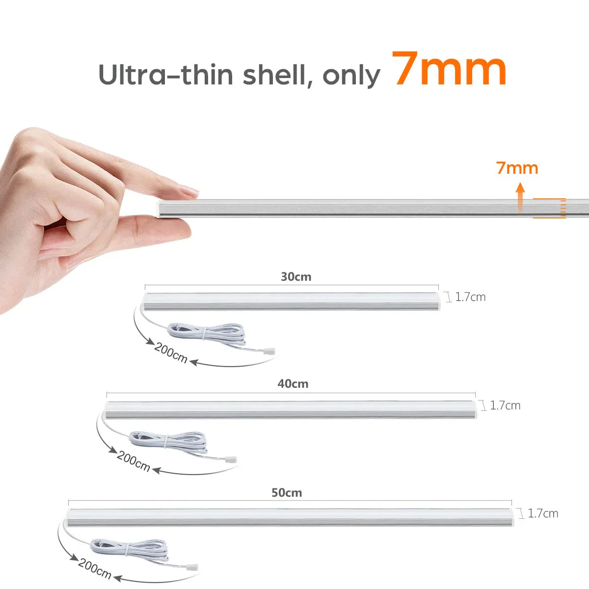 Under-Cabinet LED Light Motion Sensor & Touch Dimmer