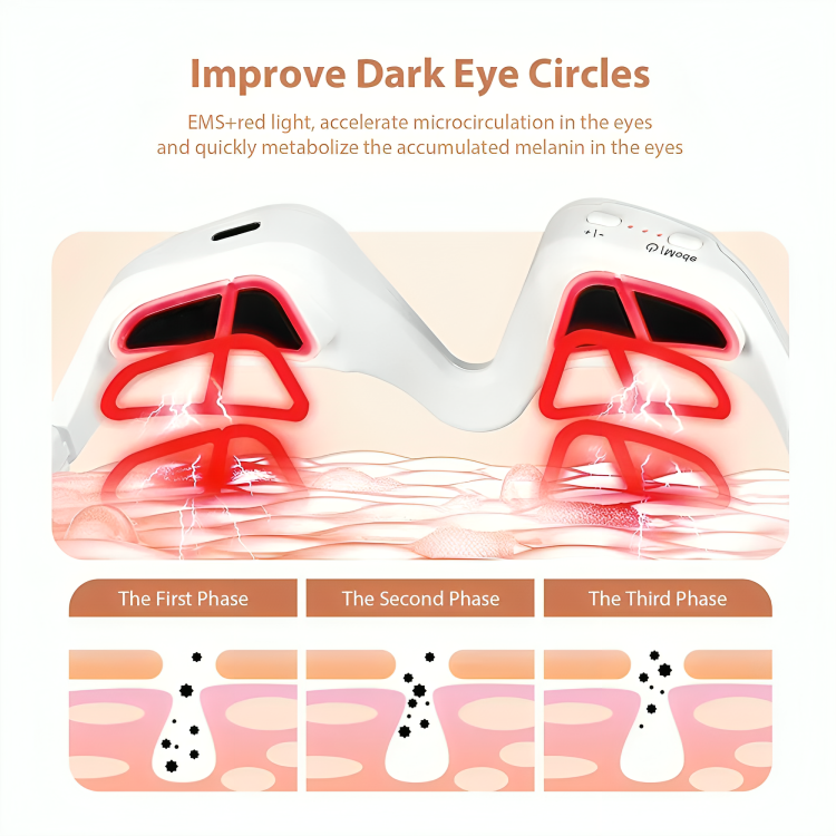 Under-Eye Device Red Light & Microcurrent Brightens & Firms