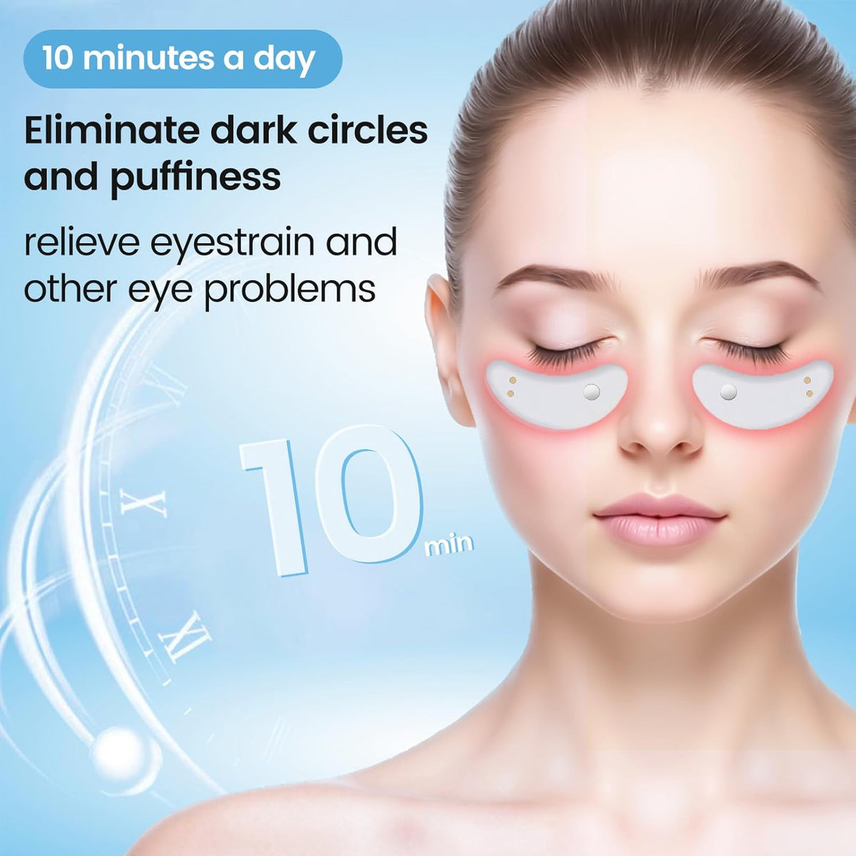 Under-Eye Massager Red Light & Microcurrent Multiple Modes