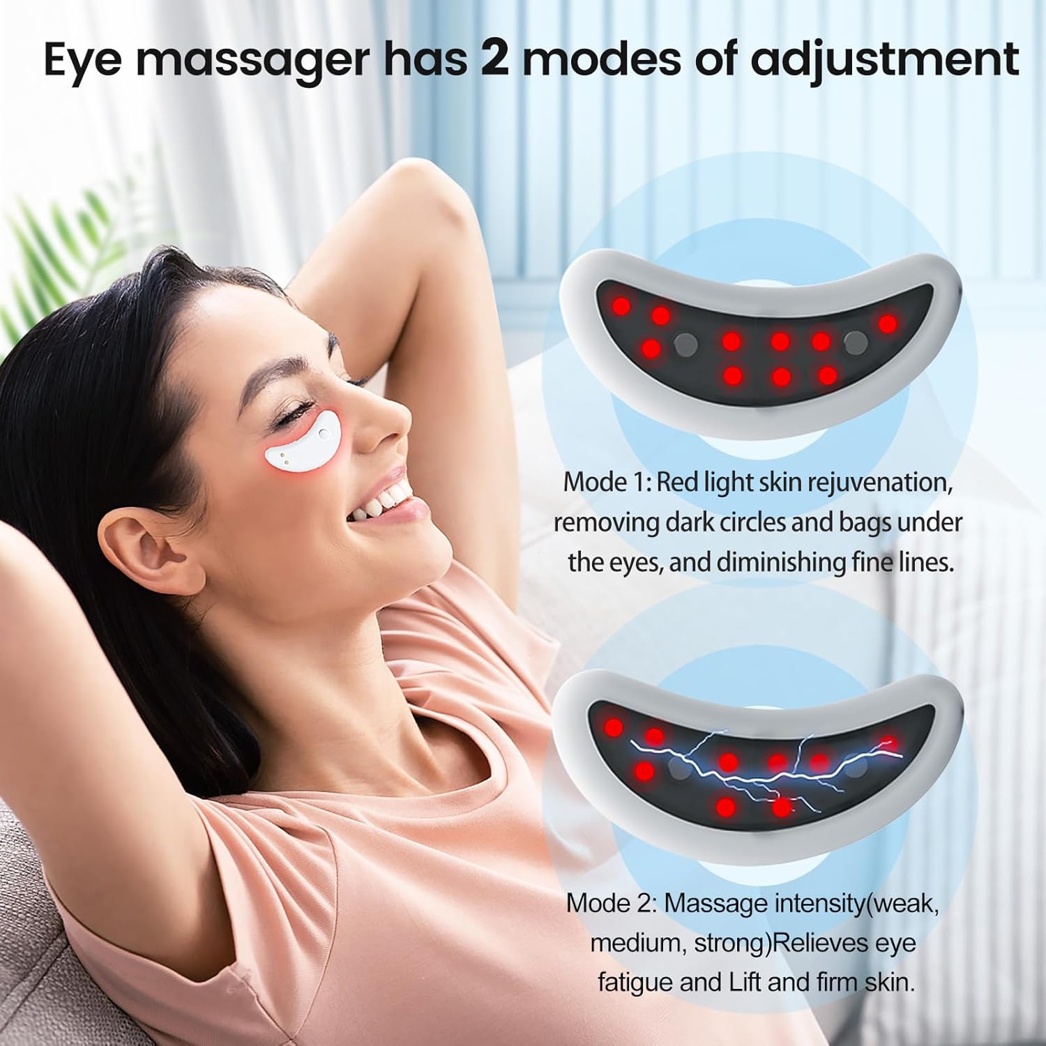 Under-Eye Massager Red Light & Microcurrent Multiple Modes