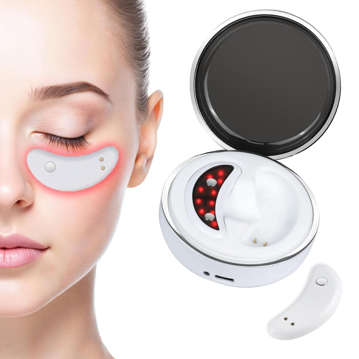 Under-Eye Massager Red Light & Microcurrent Multiple Modes