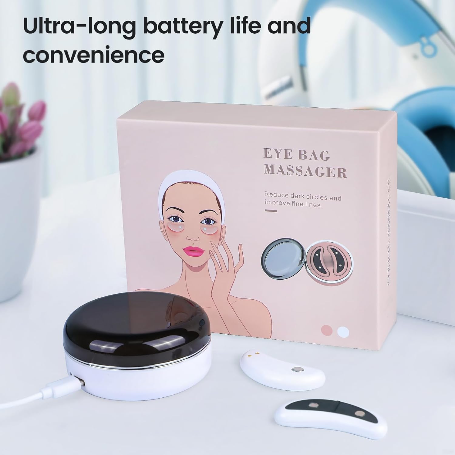 Under-Eye Massager Red Light & Microcurrent Multiple Modes