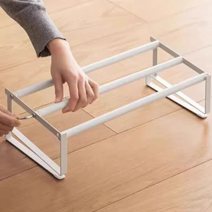 Under-Shelf Rack Tool-Free Installation Adjustable 30–50 Cm