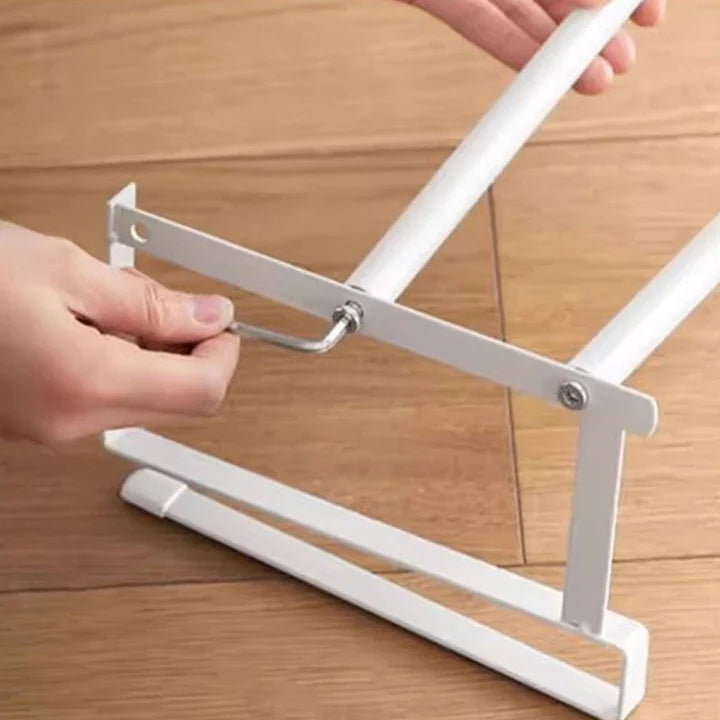 Under-Shelf Rack Tool-Free Installation Adjustable 30–50 Cm