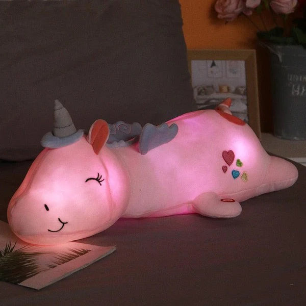 Unicorn Plush Toy Soft LED Night Light 60 cm