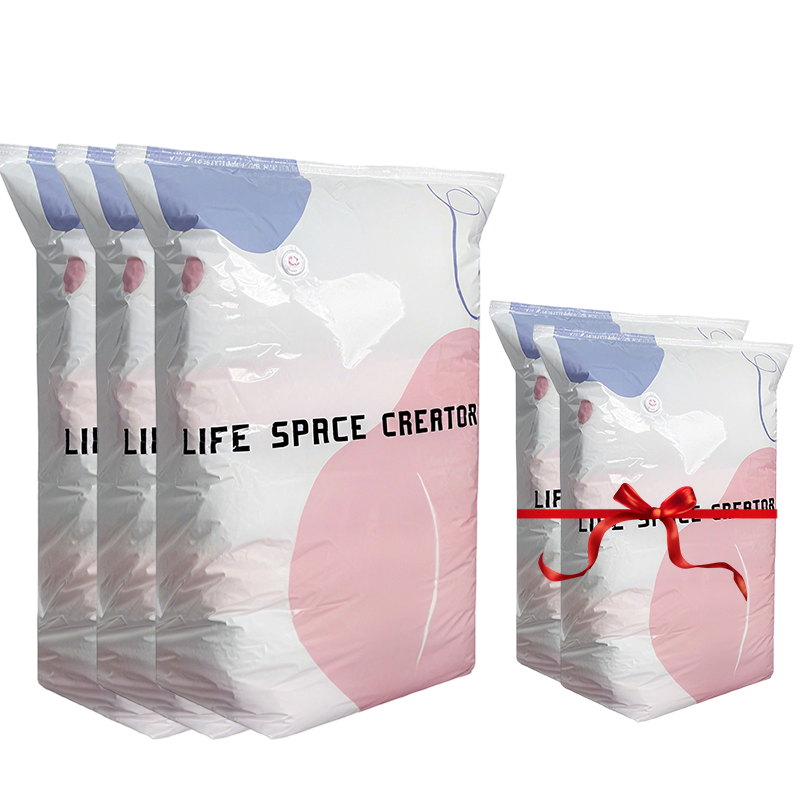 Vacuum Storage Bag No-Pump Compression Airtight & Moisture-Resistant