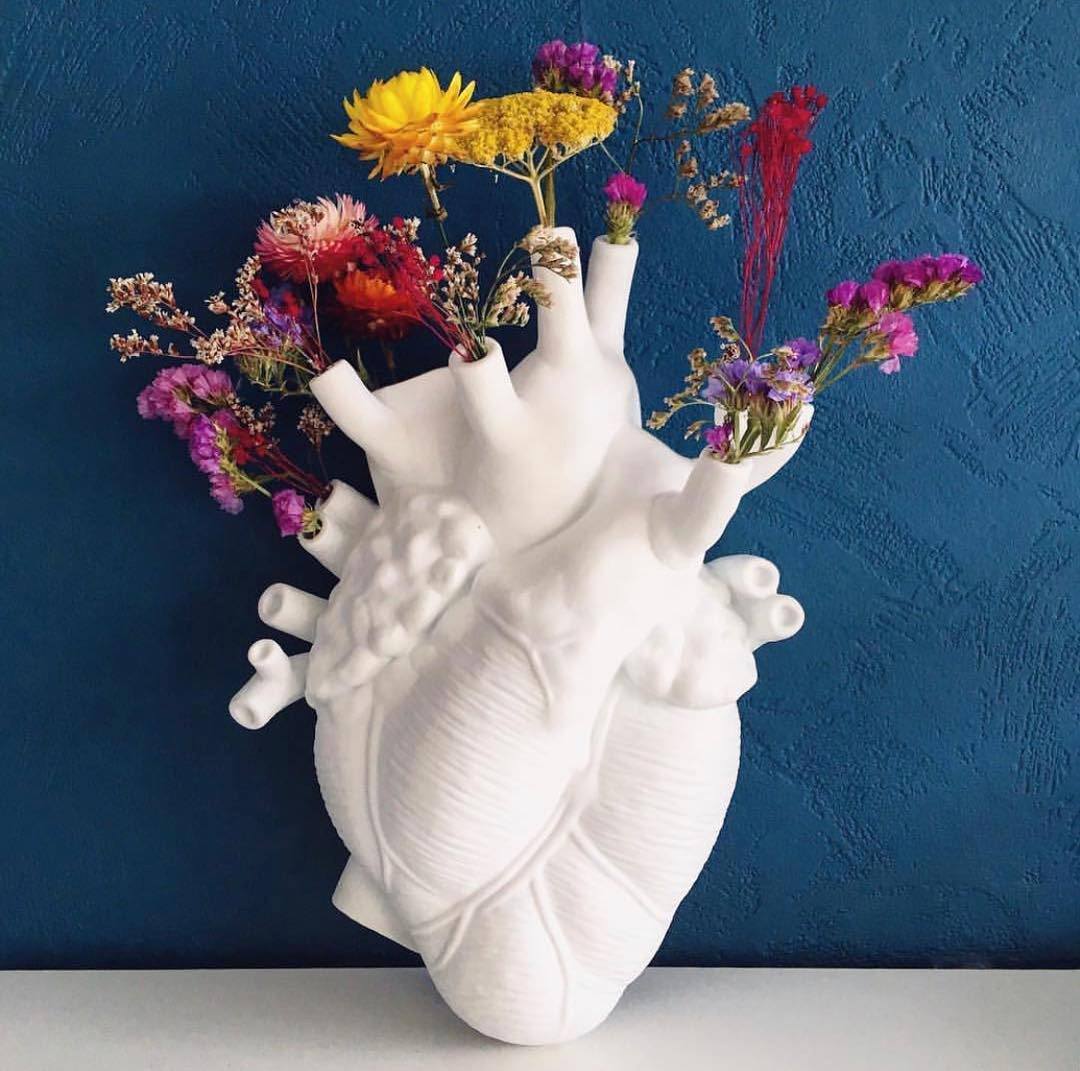 Vase Anatomical Heart Ceramic