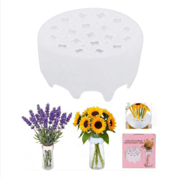 Vase Flower Grid Flexible Silicone Reusable Dishwasher Safe