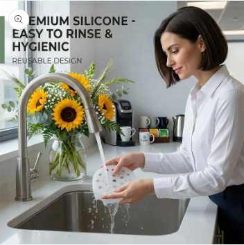 Vase Flower Grid Flexible Silicone Reusable Dishwasher Safe