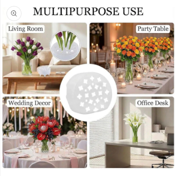 Vase Flower Grid Flexible Silicone Reusable Dishwasher Safe