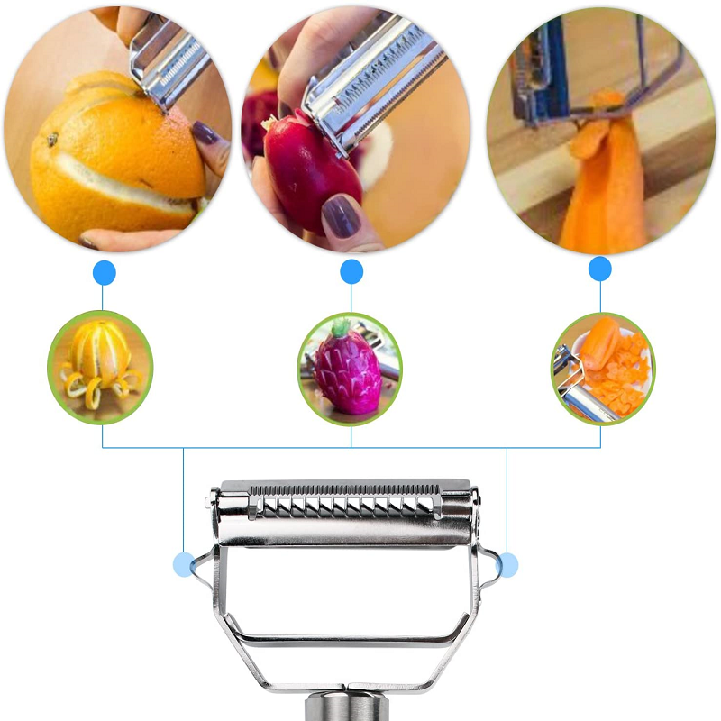 Vegetable Peeler 2-in-1 Julienne & Standard Stainless Steel