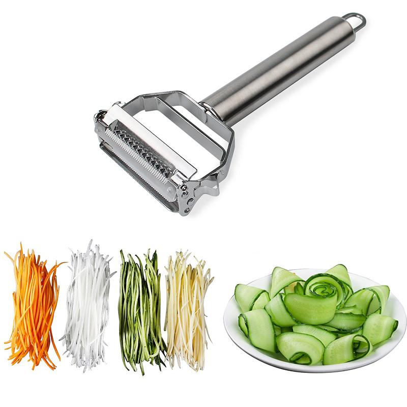 Vegetable Peeler Dual Blade Stainless Steel Ergonomic Handle