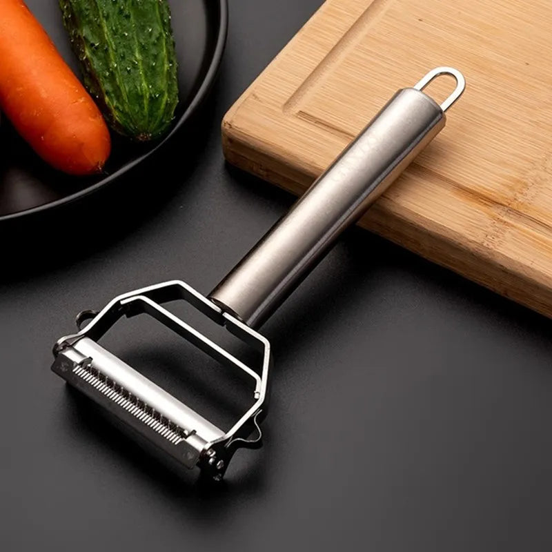 Vegetable Peeler Stainless Steel Blade Ergonomic Handle Dishwasher Safe