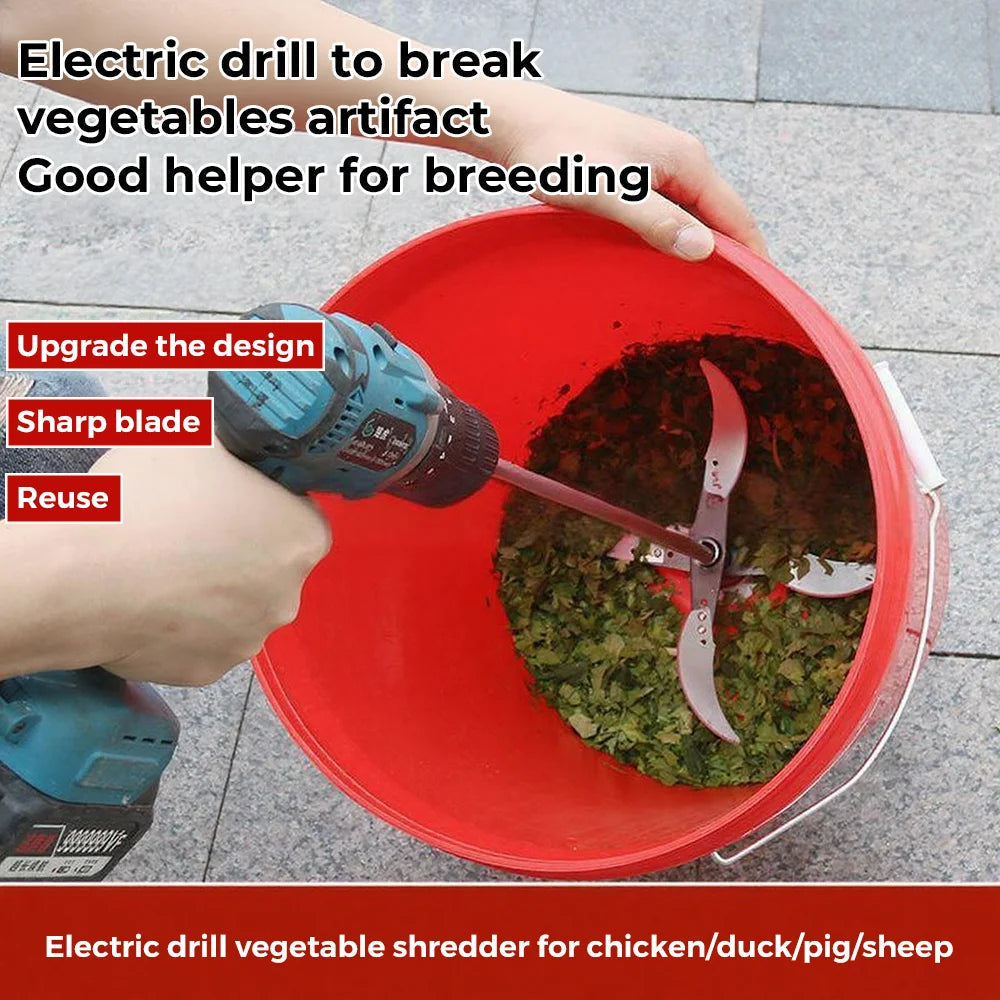 Vegetable Shredder Stainless Steel 4-Blade Compact
