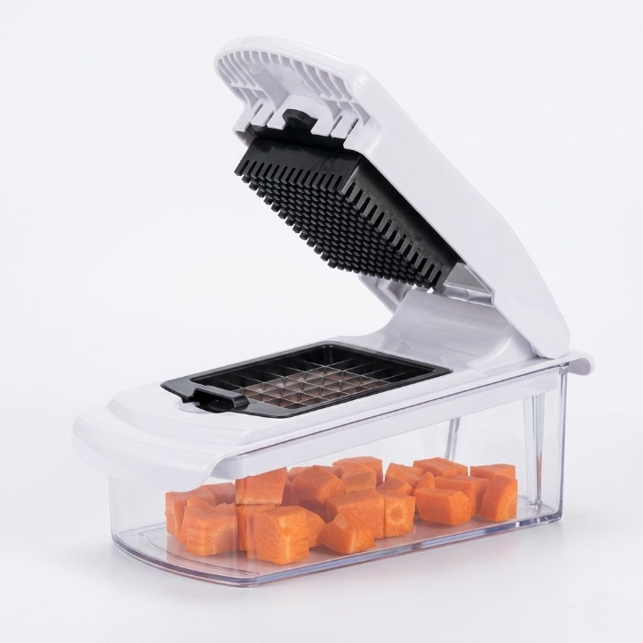 Vegetable Slicer 8 Blades Stainless Steel Collection Box