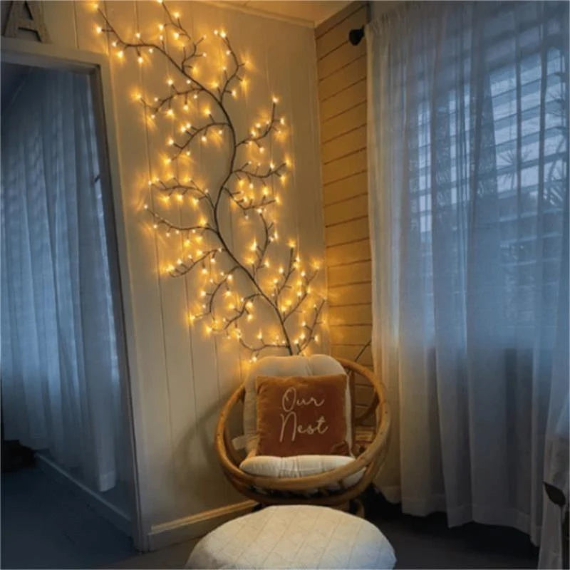 Vine String Lights Warm White Dimmable USB Powered
