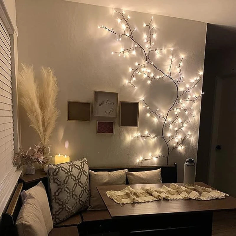 Vine String Lights Warm White Dimmable USB Powered