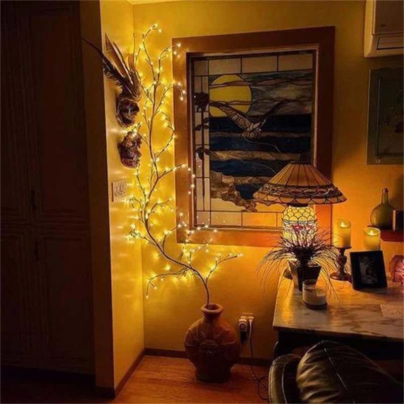 Vine String Lights Warm White Dimmable USB Powered