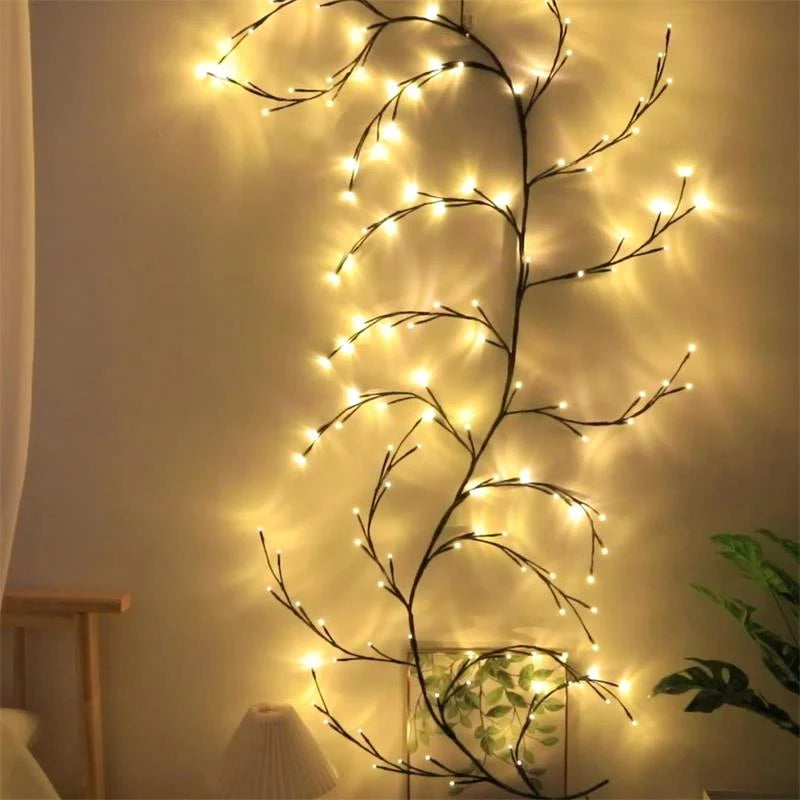 Vine String Lights Warm White Dimmable USB Powered