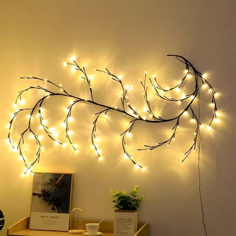 Vine String Lights Warm White Dimmable USB Powered
