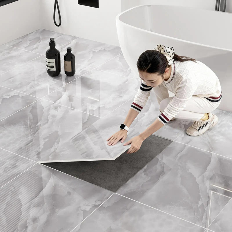 Vinyl Floor Tiles Peel-And-Stick Waterproof & Non-Slip