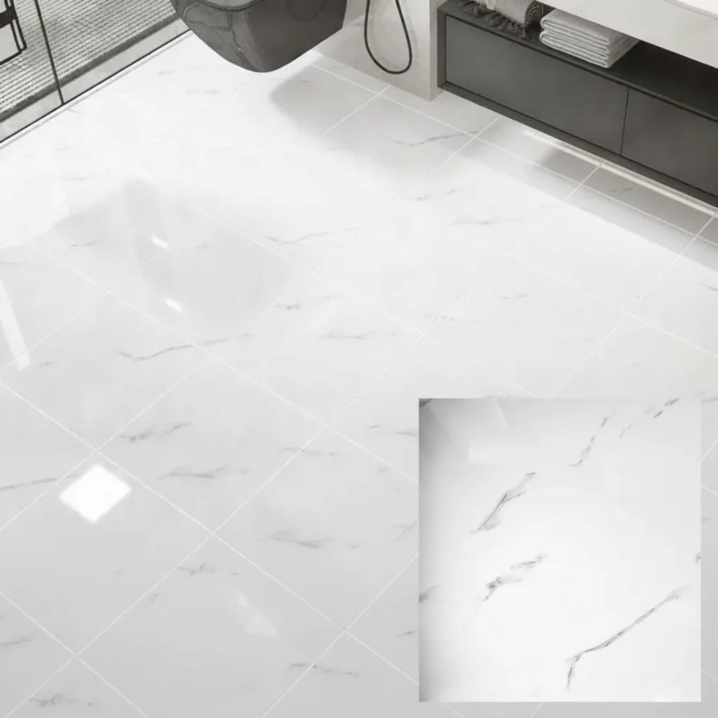 Vinyl Floor Tiles Peel-And-Stick Waterproof & Non-Slip
