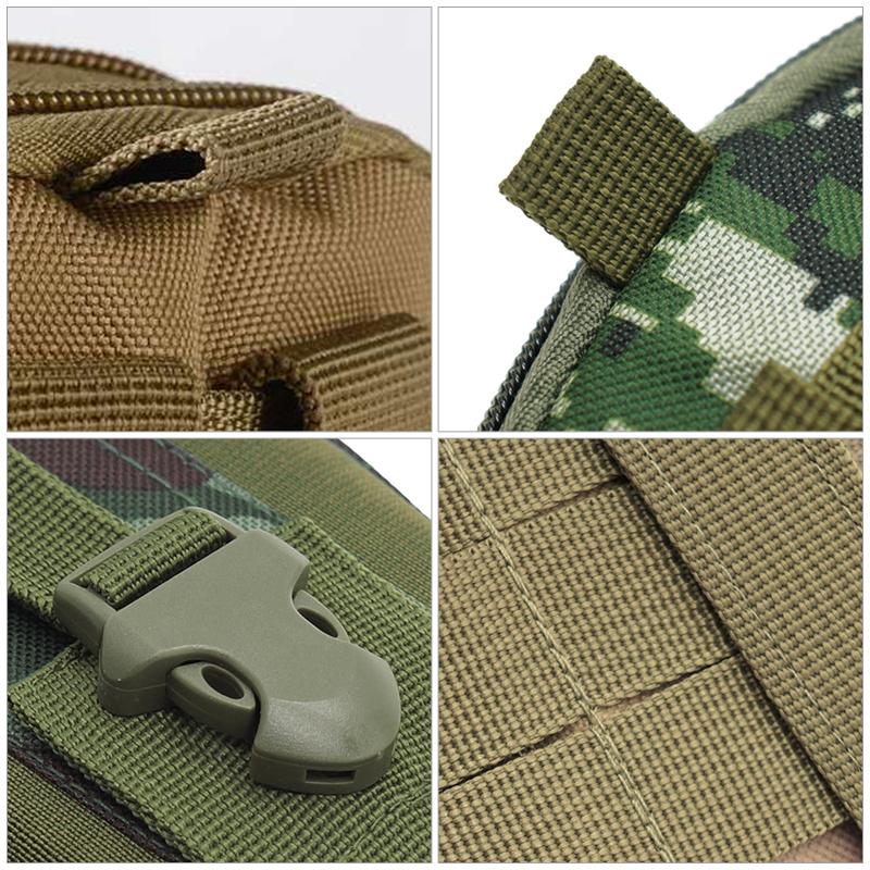 Waist Bag Water-Resistant Nylon Molle System Multiple Pockets