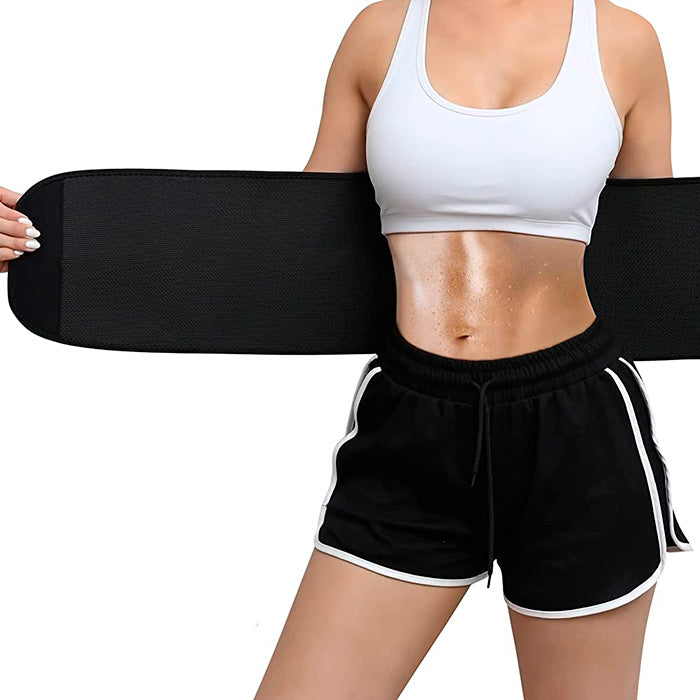 Waist Trimmer Belt Slim Neoprene Sauna Effect Towel-Lined
