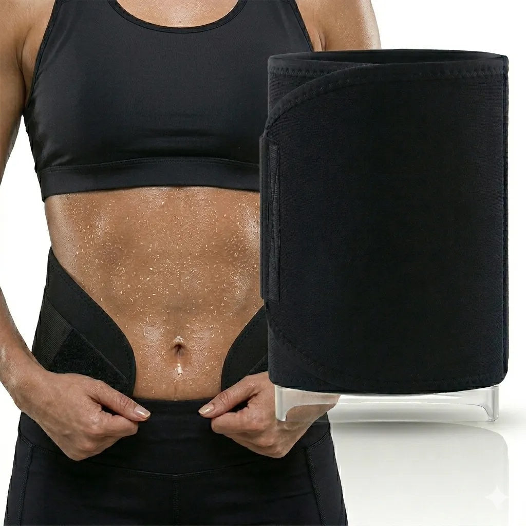 Waist Trimmer Belt Slim Neoprene Sauna Effect Towel-Lined