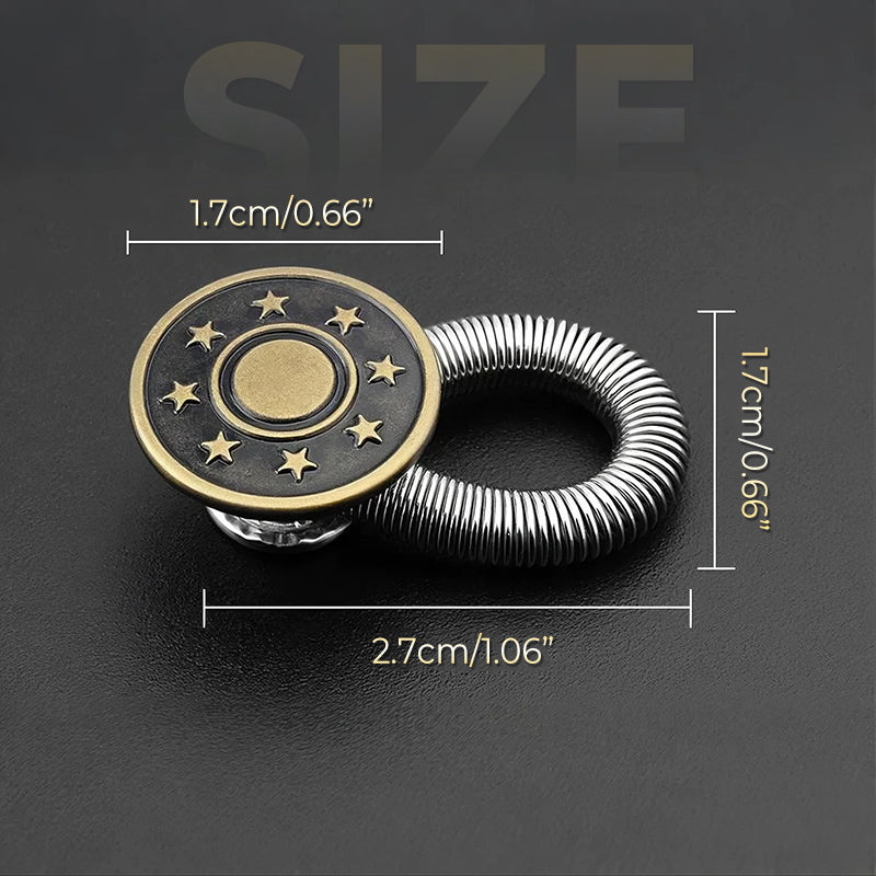 Waistband Extender Zinc Alloy Spring Clip & Tool-Free Attachment