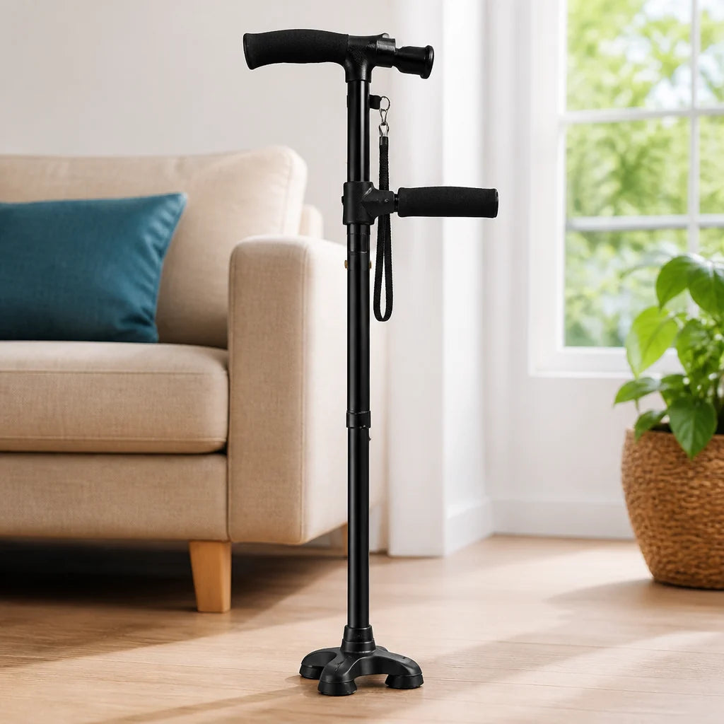 Walking Stick Foldable LED Height-Adjustable