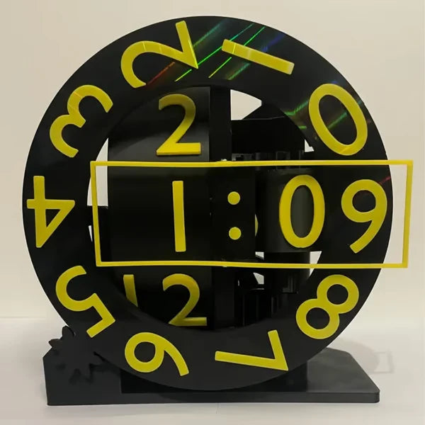 Wall Clock 3D Triaxial Design Resin