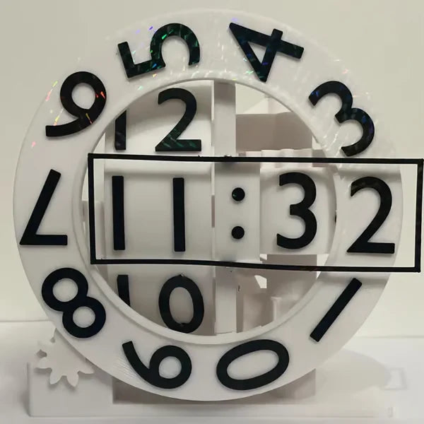Wall Clock 3D Triaxial Design Resin