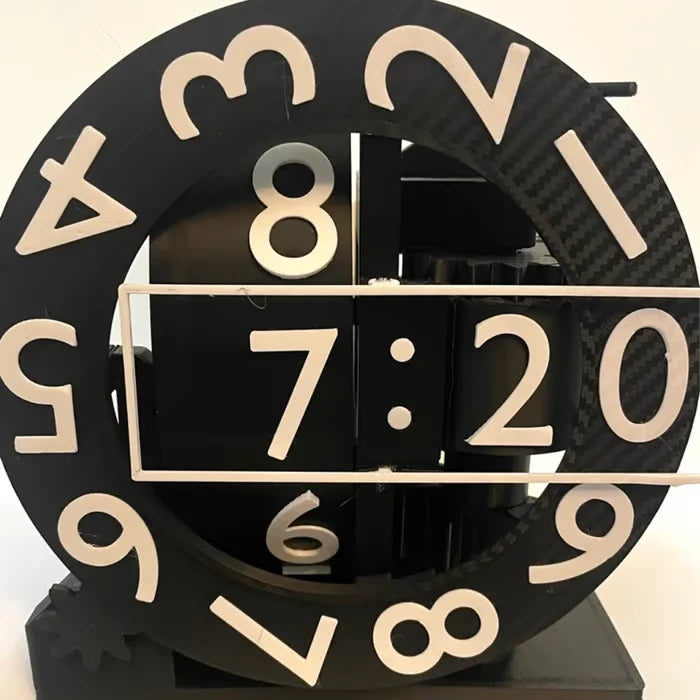 Wall Clock 3D Triaxial Design Resin