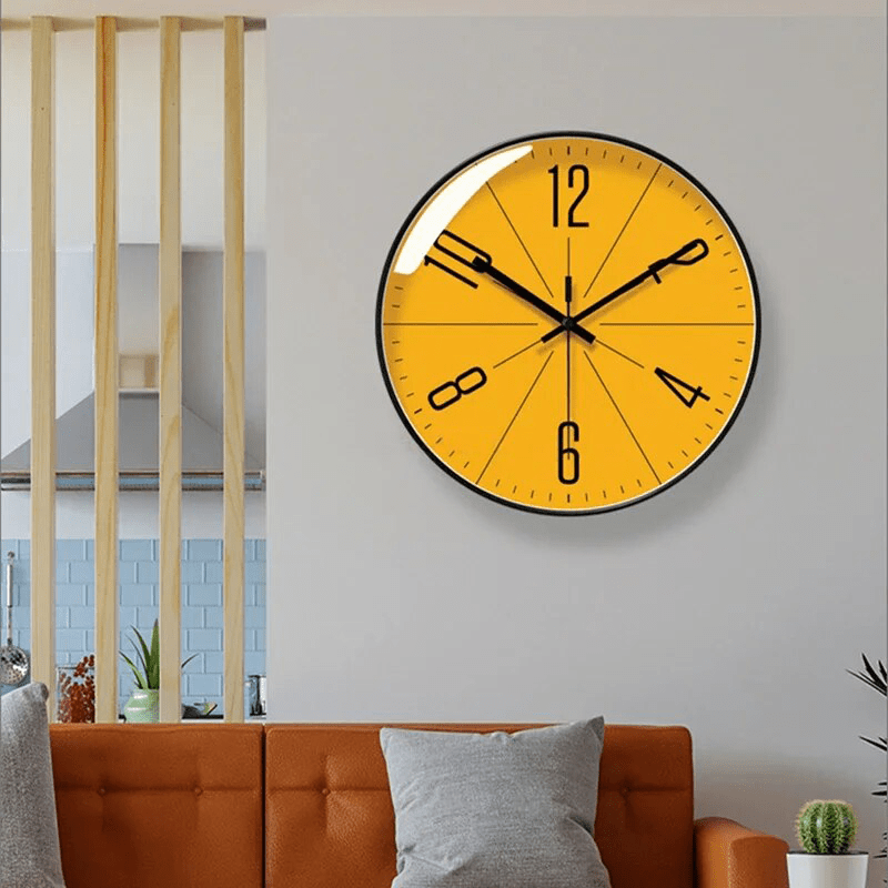 Wall Clock High Contrast Dial Quartz Movement