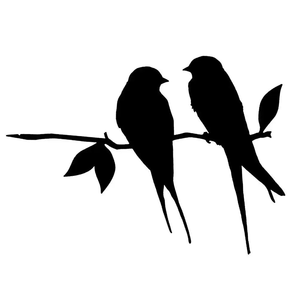 Wall Decor Metal Bird Silhouette Indoor & Outdoor
