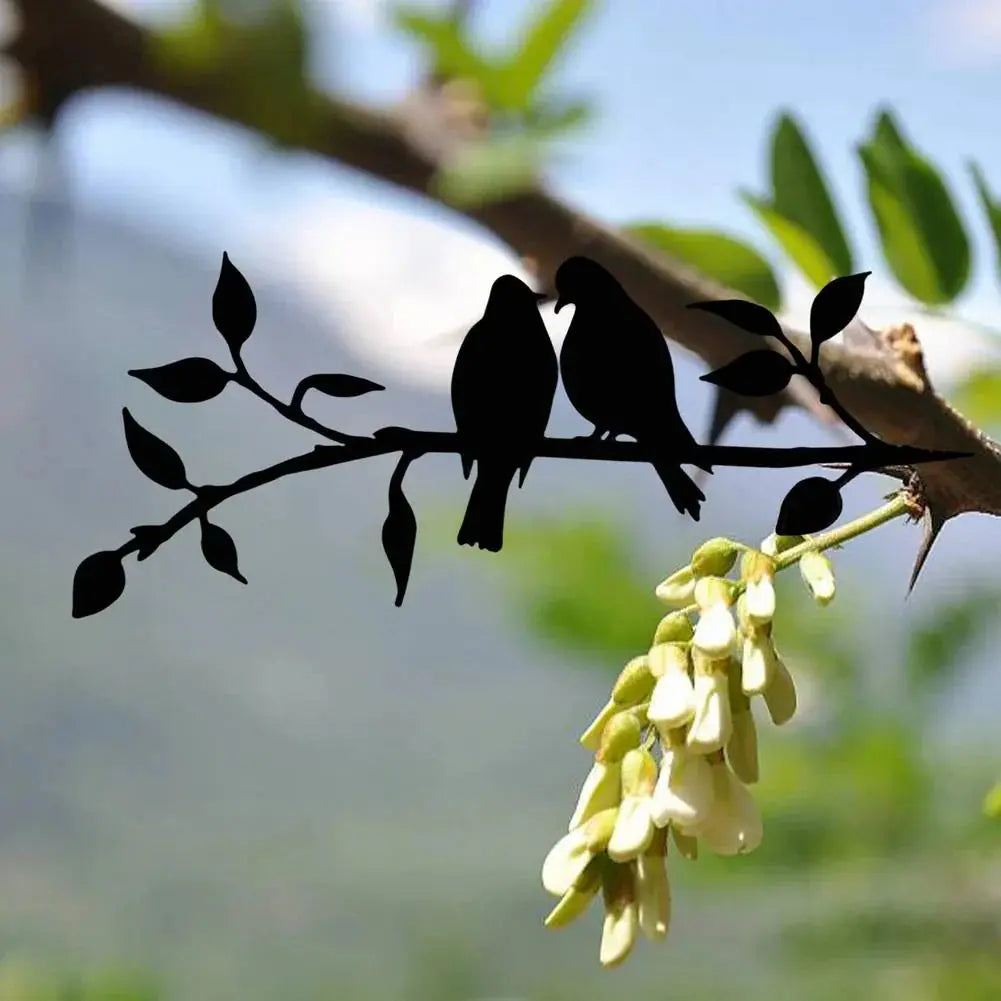 Wall Decor Metal Bird Silhouette Indoor & Outdoor