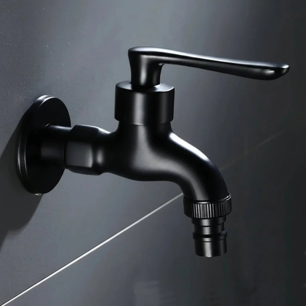 Wall Faucet Solid Brass Matte Black
