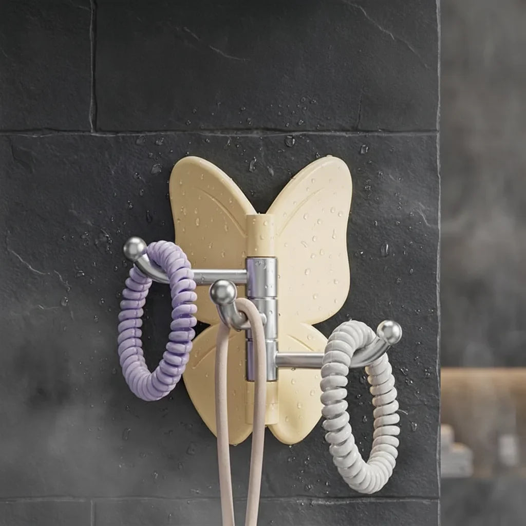 Wall Hook 3 Swivel Arms Self-Adhesive & Rust-Resistant