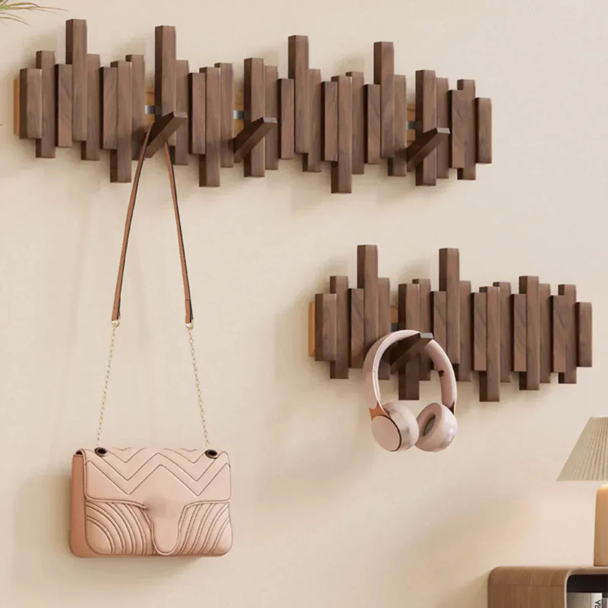 Wall Hook Piano Wood Space-Saving Multiple Hooks