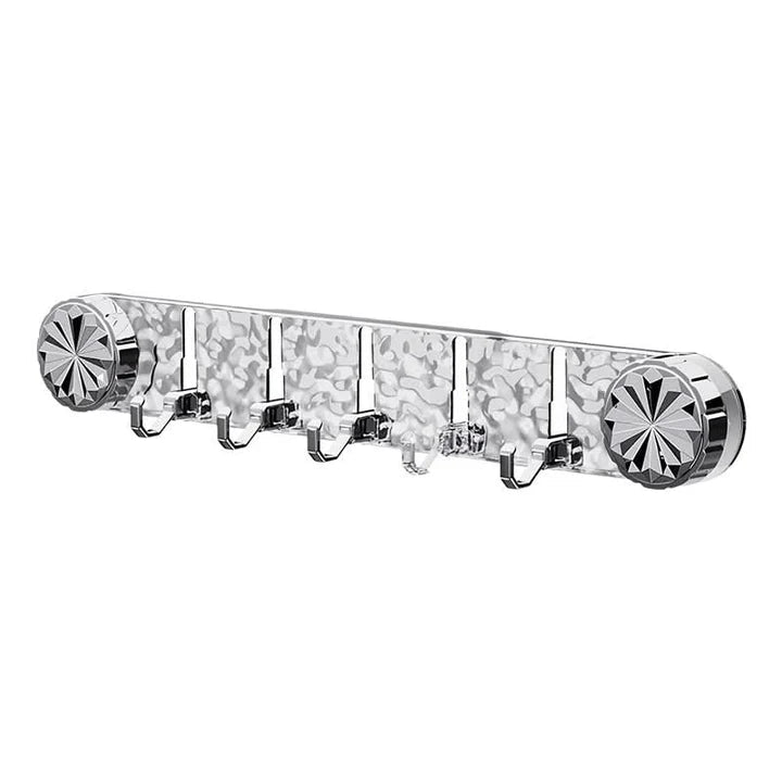 Wall Hook Rail Self Adhesive Foldable Hooks Crystal Ends