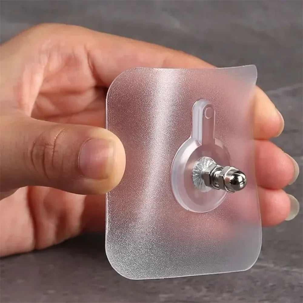 Wall Hook Self-Adhesive Transparent 11 Lb Capacity