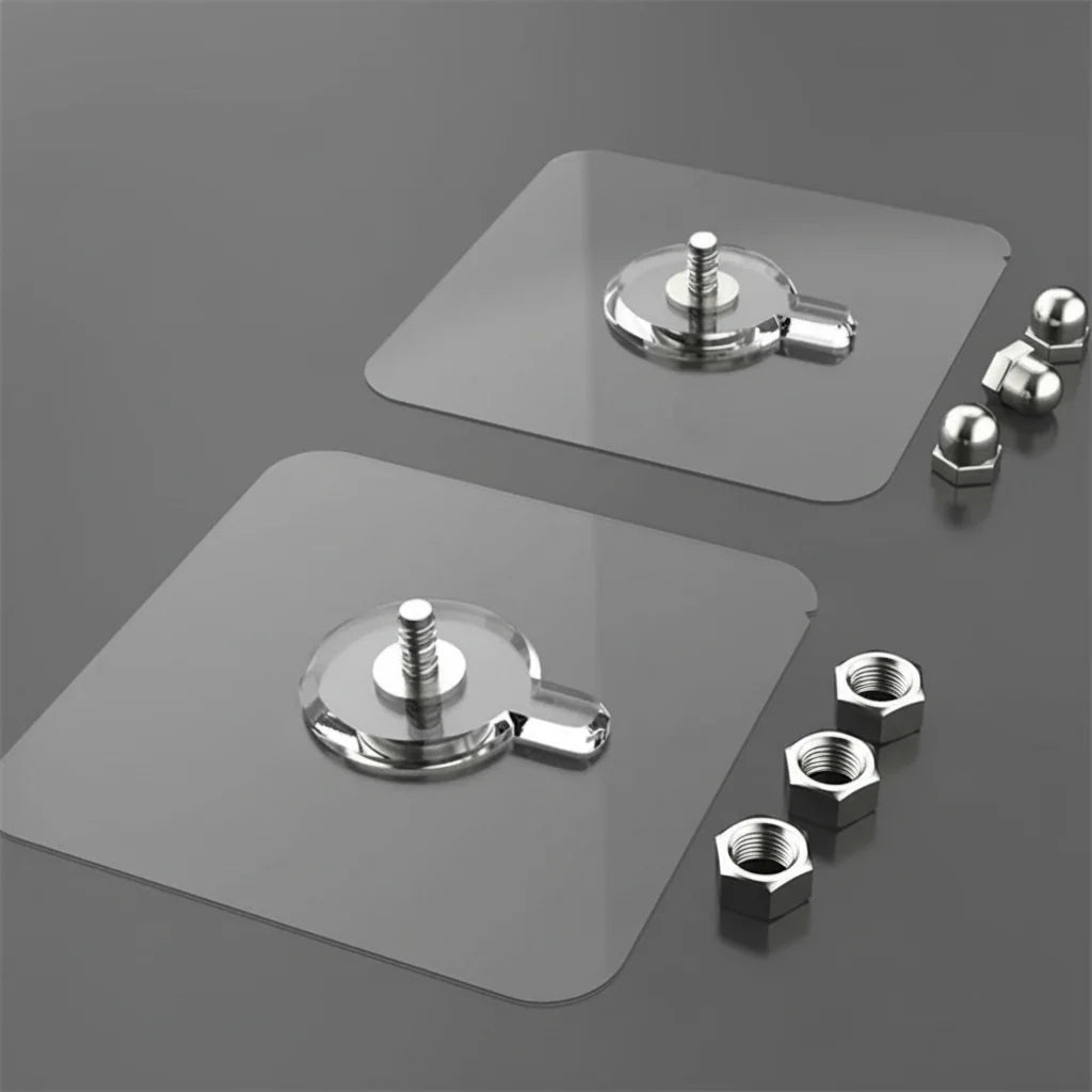 Wall Hook Self-Adhesive Transparent 11 Lb Capacity