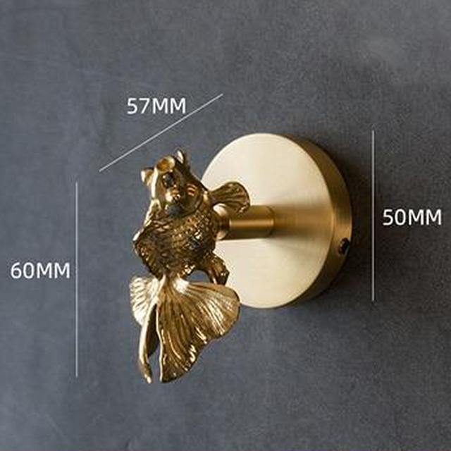 Wall Hook Solid Brass Animal Head