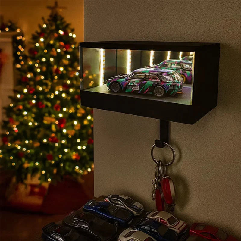 Wall Key Holder Infinity Mirror LED Lighting