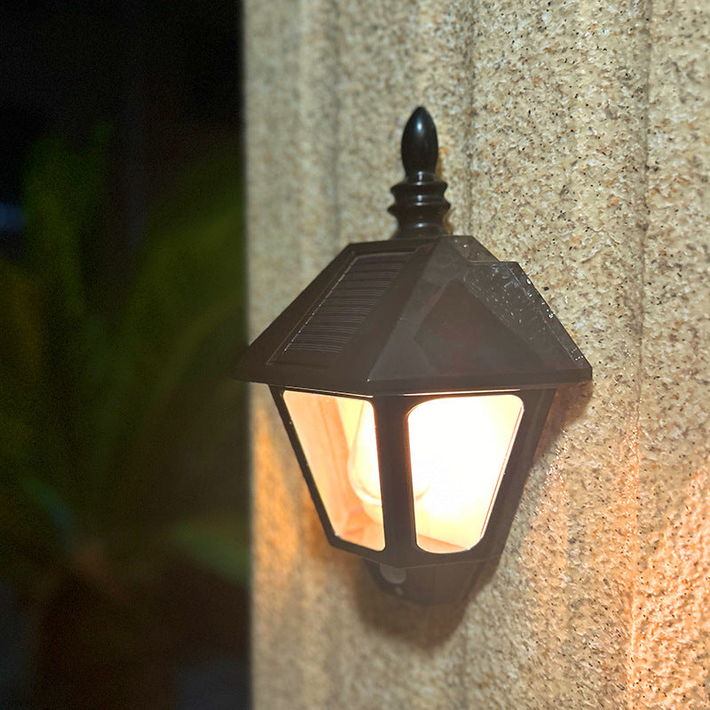 Wall Lantern Solar-Powered Weatherproof Fu Symbol
