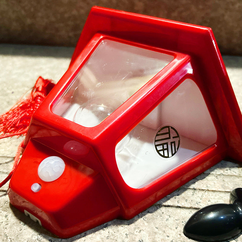 Wall Lantern Solar-Powered Weatherproof Fu Symbol