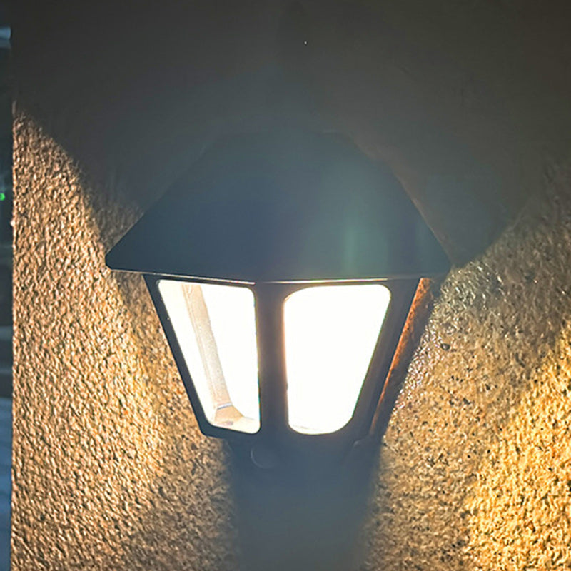 Wall Lantern Solar-Powered Weatherproof Fu Symbol